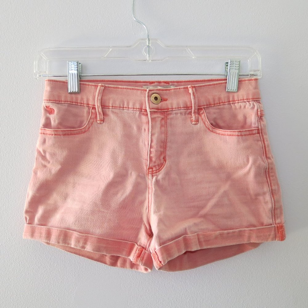Abercrombie Kids Coral Denim Shorts